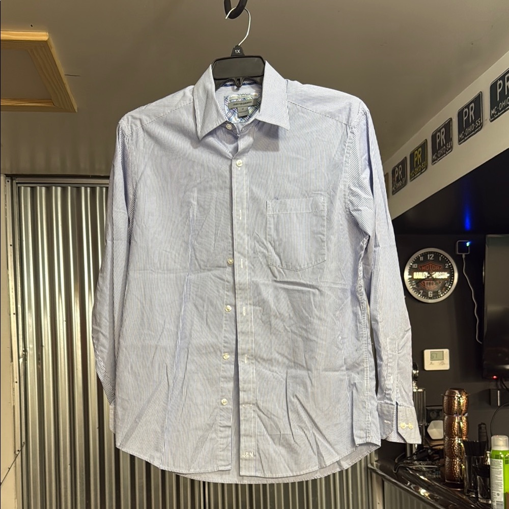 Men’s Blue Striped Shirt